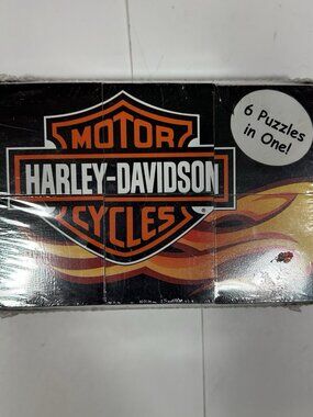 Harley Davidson Block Puzzle (6 Puzzles in One) NEW / Sealed